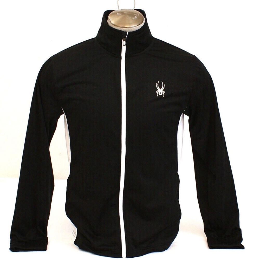 Spyder Black Jacket with White Trim